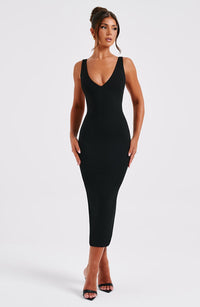 Lucinda Midi Dress - Black