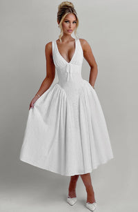 Monroe Midi Dress - Ivory