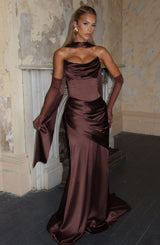 Sybil Scarf - Plum-Brown
